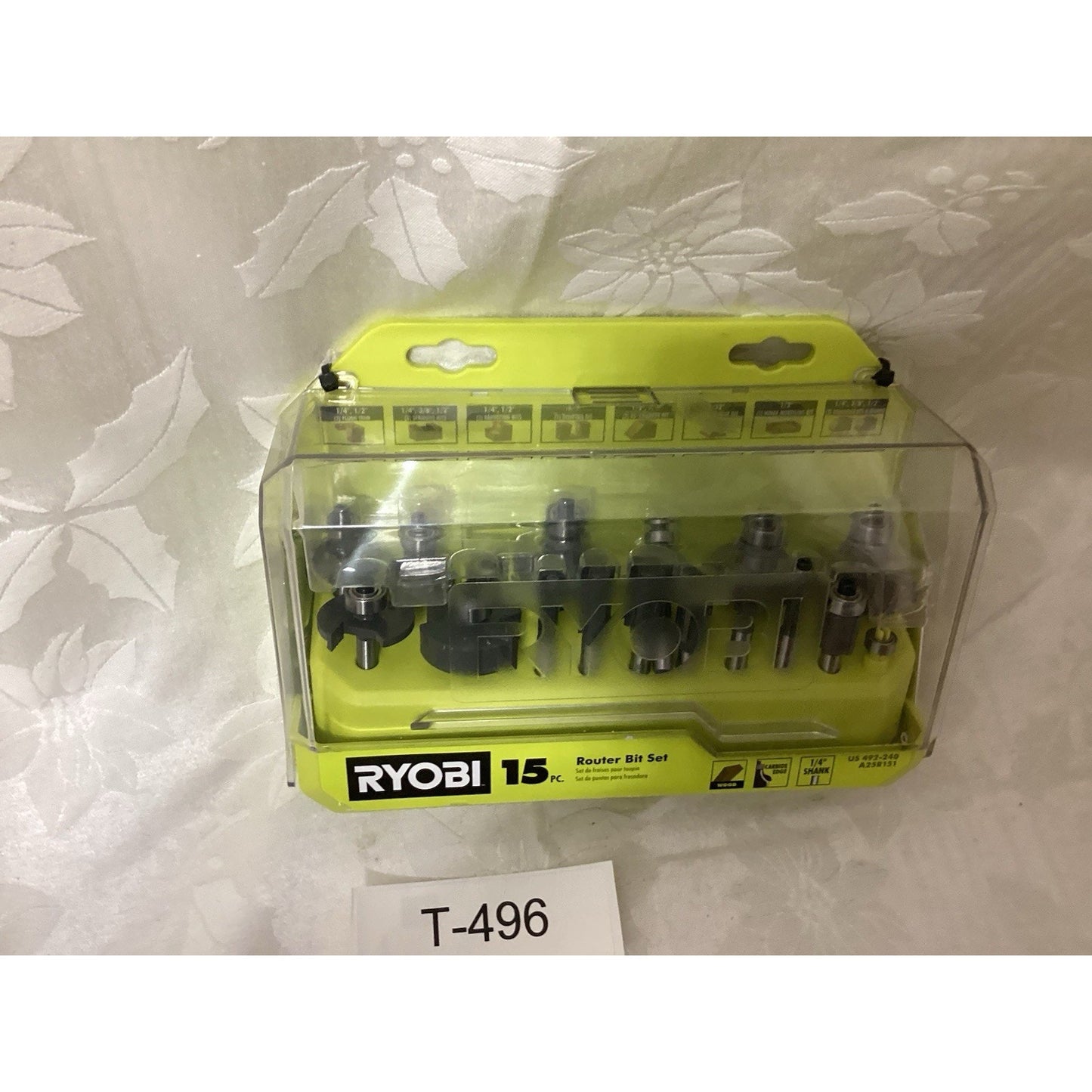 Ryobi A25R151 Router Bit Set - 15 Piece T-496