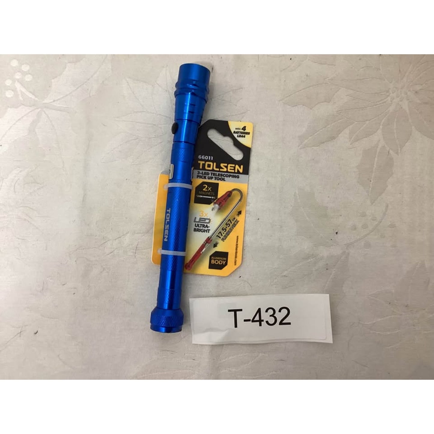 Tolsen 66011 3-LED Telescoping Pick Up Tool T-432