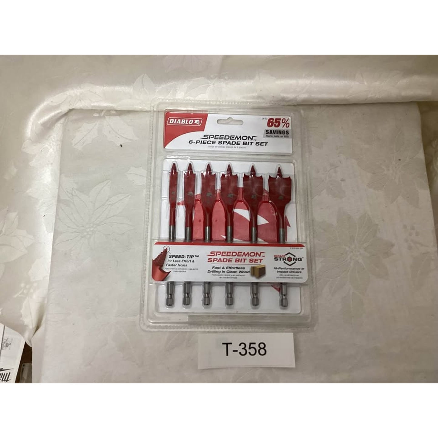 DIABLO SPEEDEMON 6-Piece Spade Bit Set T-358
