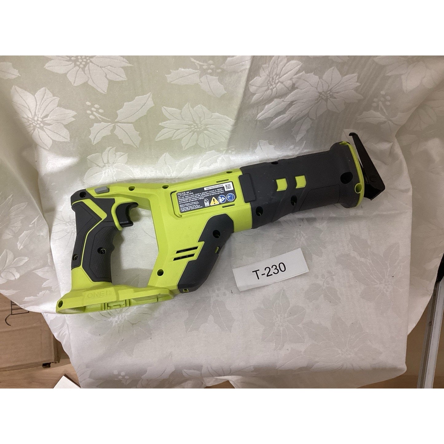 Ryobi ONE+ PCL515B Reciprocating Saw Battery Powered Green Black Tool T-230