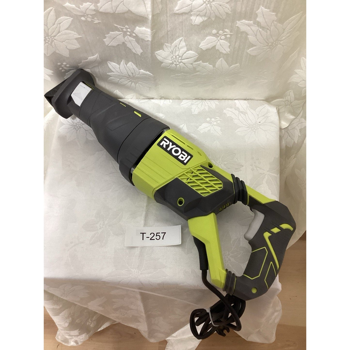 Ryobi Reciprocating Saw Corded Electric Green Black Tool T-257