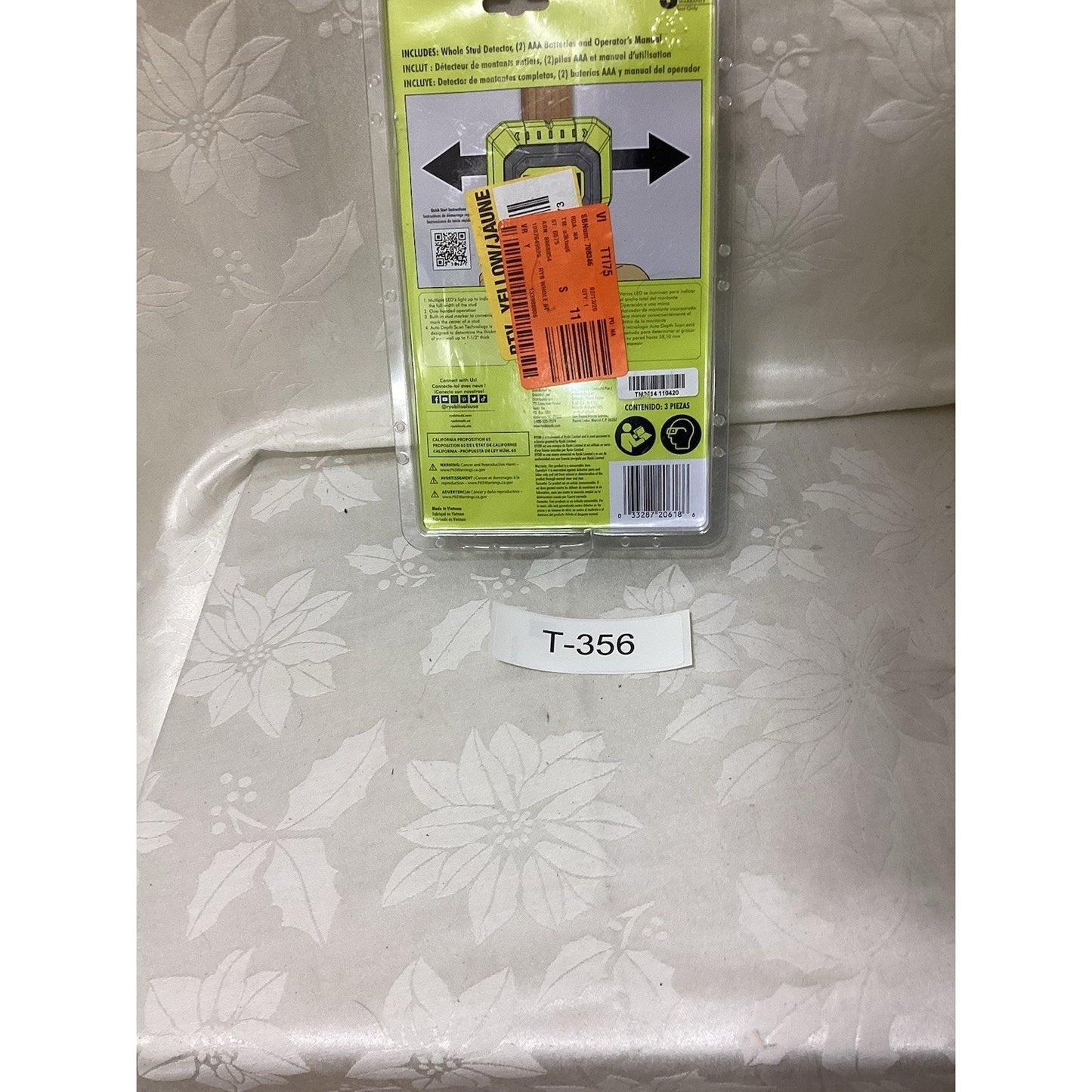 RYOBI ESF5002 Stud Detector Stud Finder Electric Auto Deep Scan Marker T356