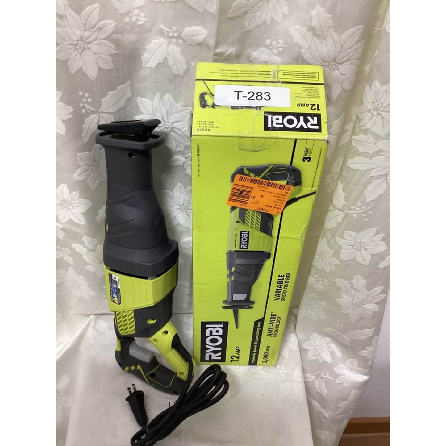 Ryobi 12 AMP Variable Speed Reciprocating Saw T-283