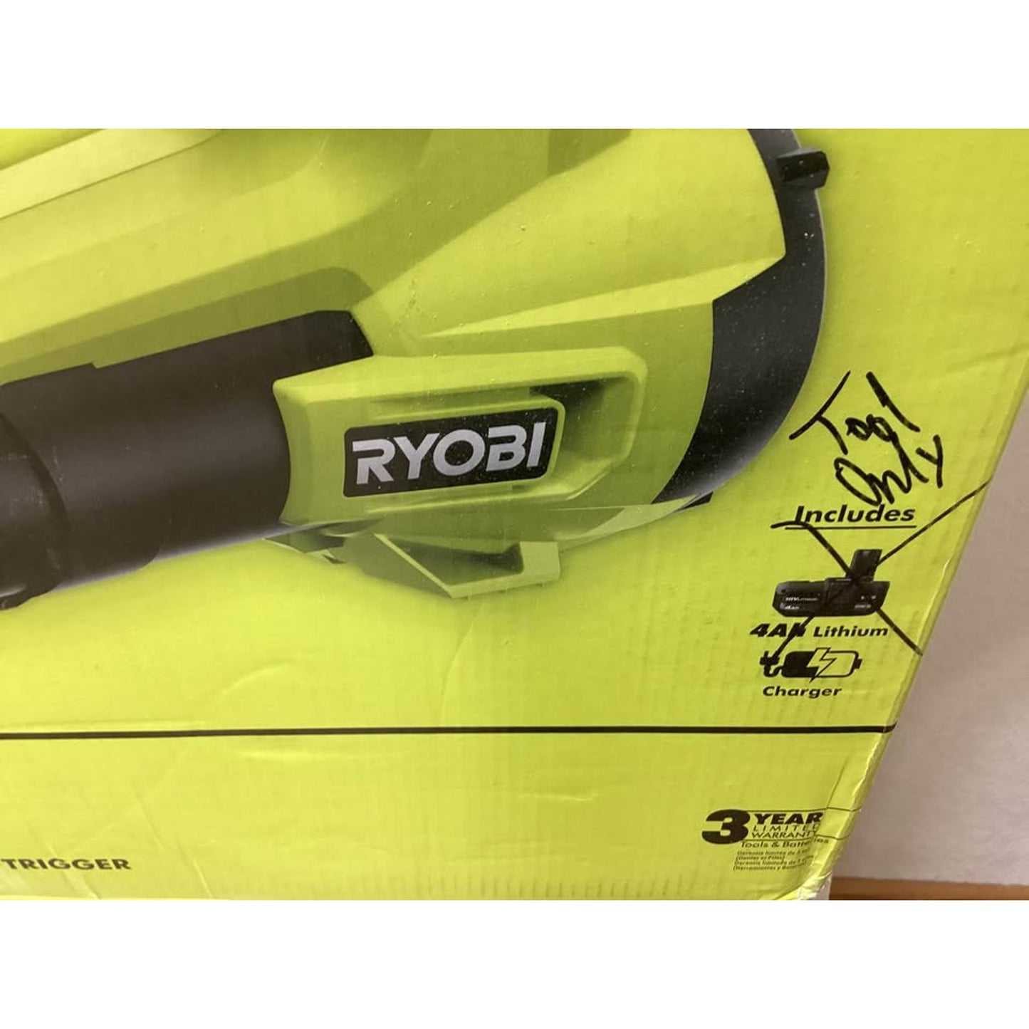 New Ryobi 18V ONE+ Leaf Blower Tool Only 350 cfm T-585