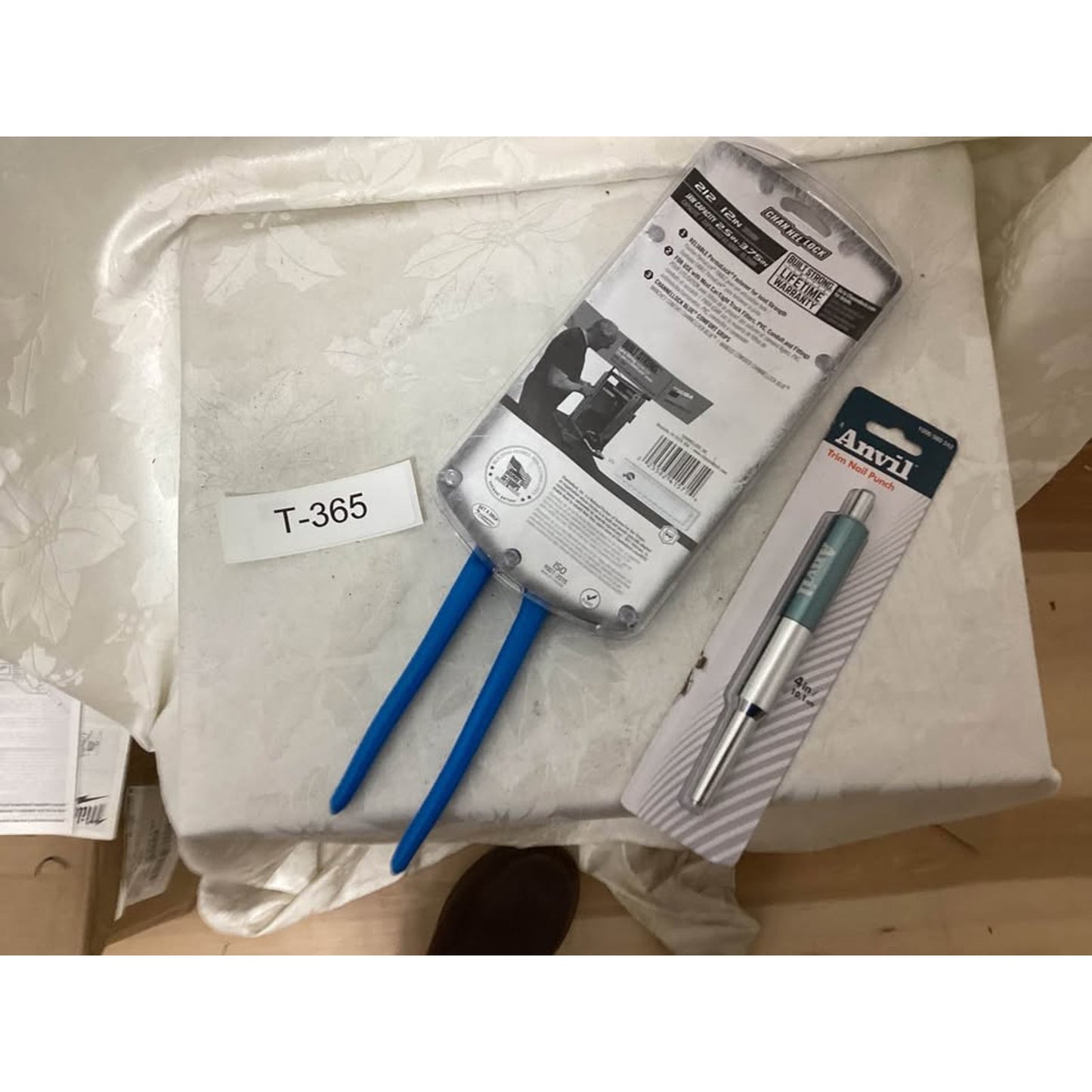 New Channel Lock Pliers & Anvil Nail Punch T-365