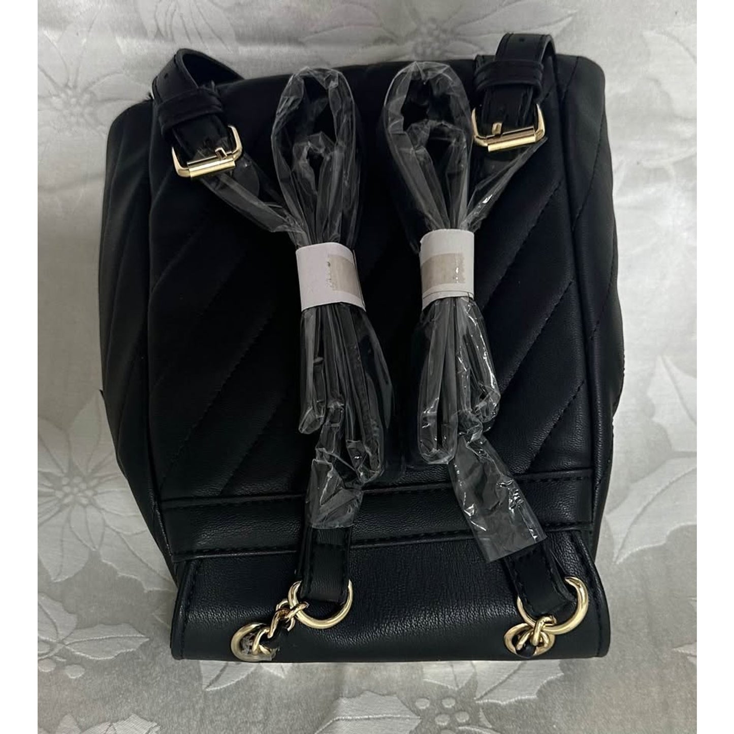 NEW Bebe Black Quilted Mini Backpack B155