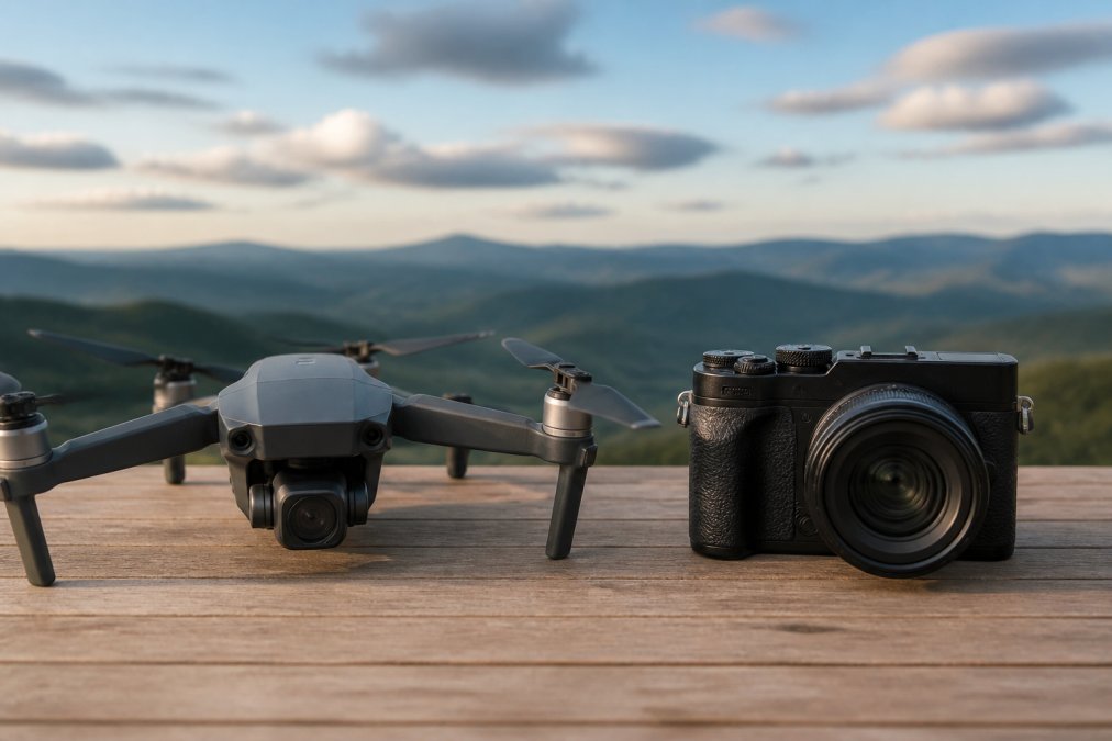 Drones vs Cameras for Aerial Photography: 2026 Guide