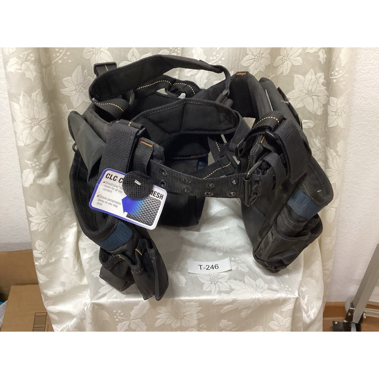 CLC Framing Master 6-Piece 28-Pocket Polyester Tool Belt, Black/Gray 12617 T-246