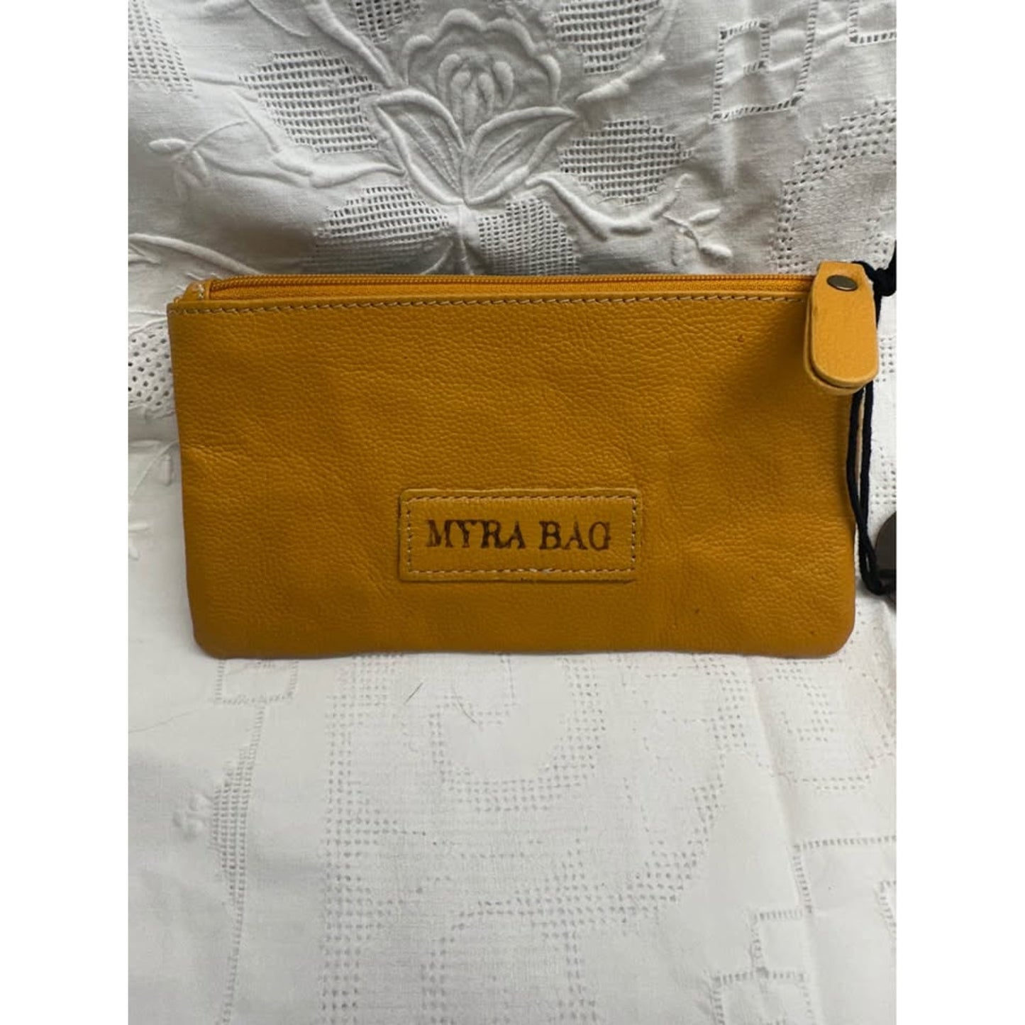 Pre-loved Myra Bag Wallet Must Yellow Black Turq SplaT B-333