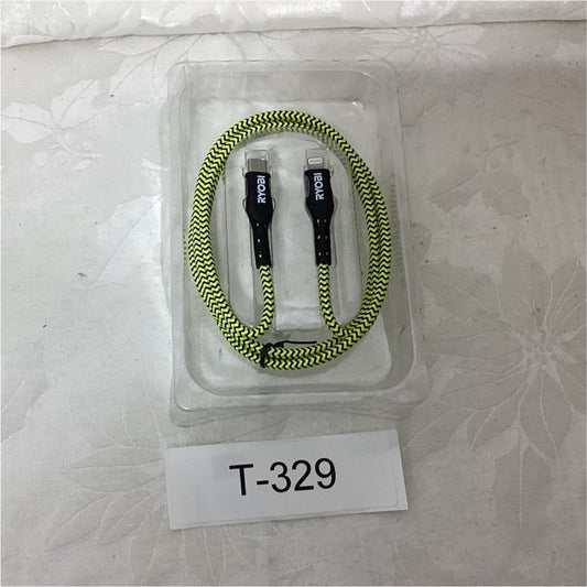 ROYAL USB-C to Braided Charging Cable Green/Black T-329