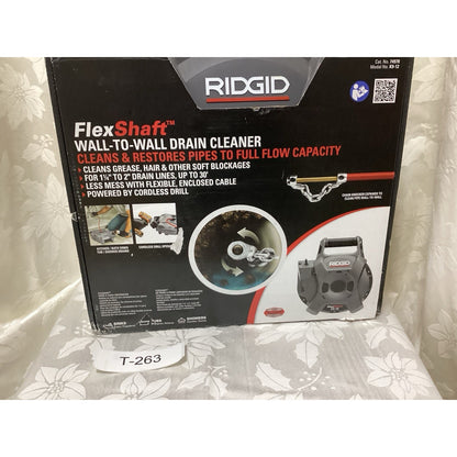 RIDGID K9-12 FlexShaft Drain Cleaner 30 ft Flexible Enclosed Cable T-263