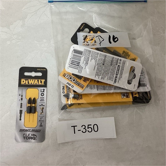 DEWALT FlexTorq Impact Ready PH2 Phillips 1 in Driver Bits Set, 16 piece T351