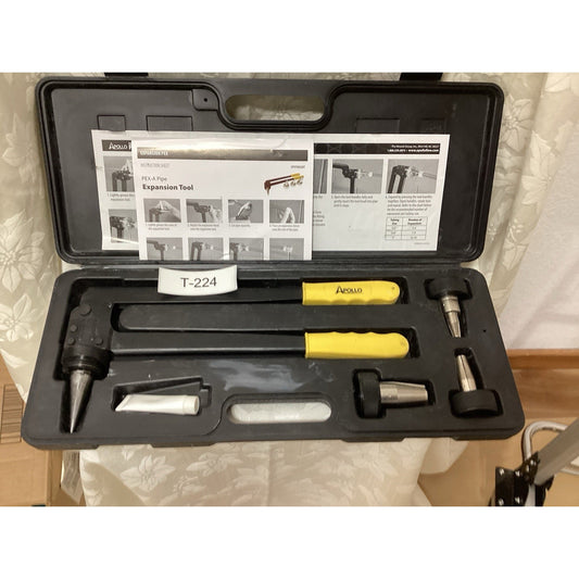 Apollo EXPTOOLKIT Pipe Expansion Tool Kit Set with Case PEX-A Expansion T-224
