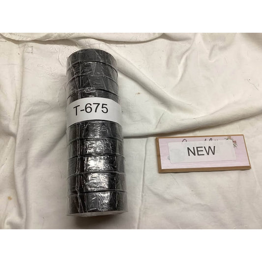10-Pack Black Electrical Tape T-675