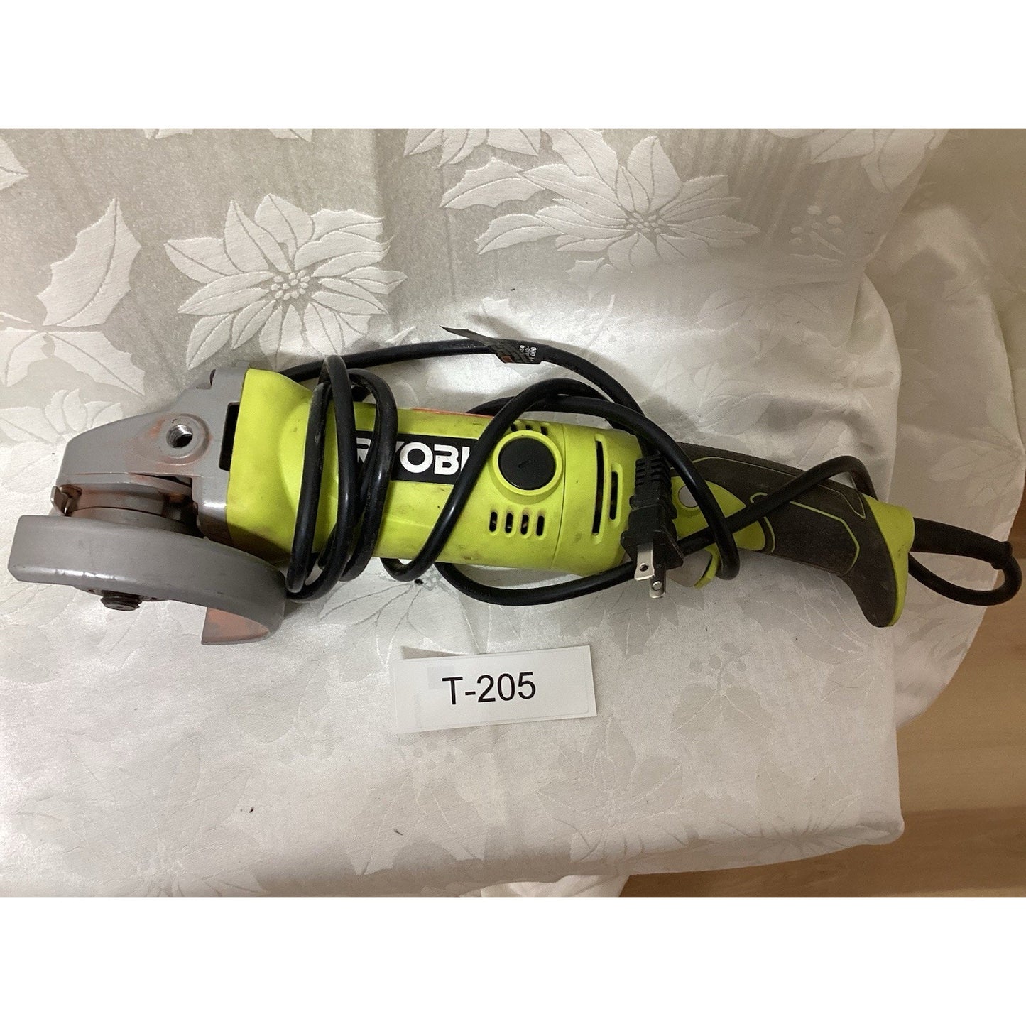 Ryobi Corded Electric Angle Grinder Rotary/Circular Green/Black/Gray T-205
