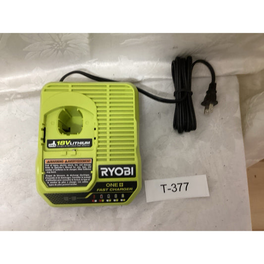 Ryobi ONE+ 18V Lithium Fast Battery Charger Green, 1-Battery Charging T-377