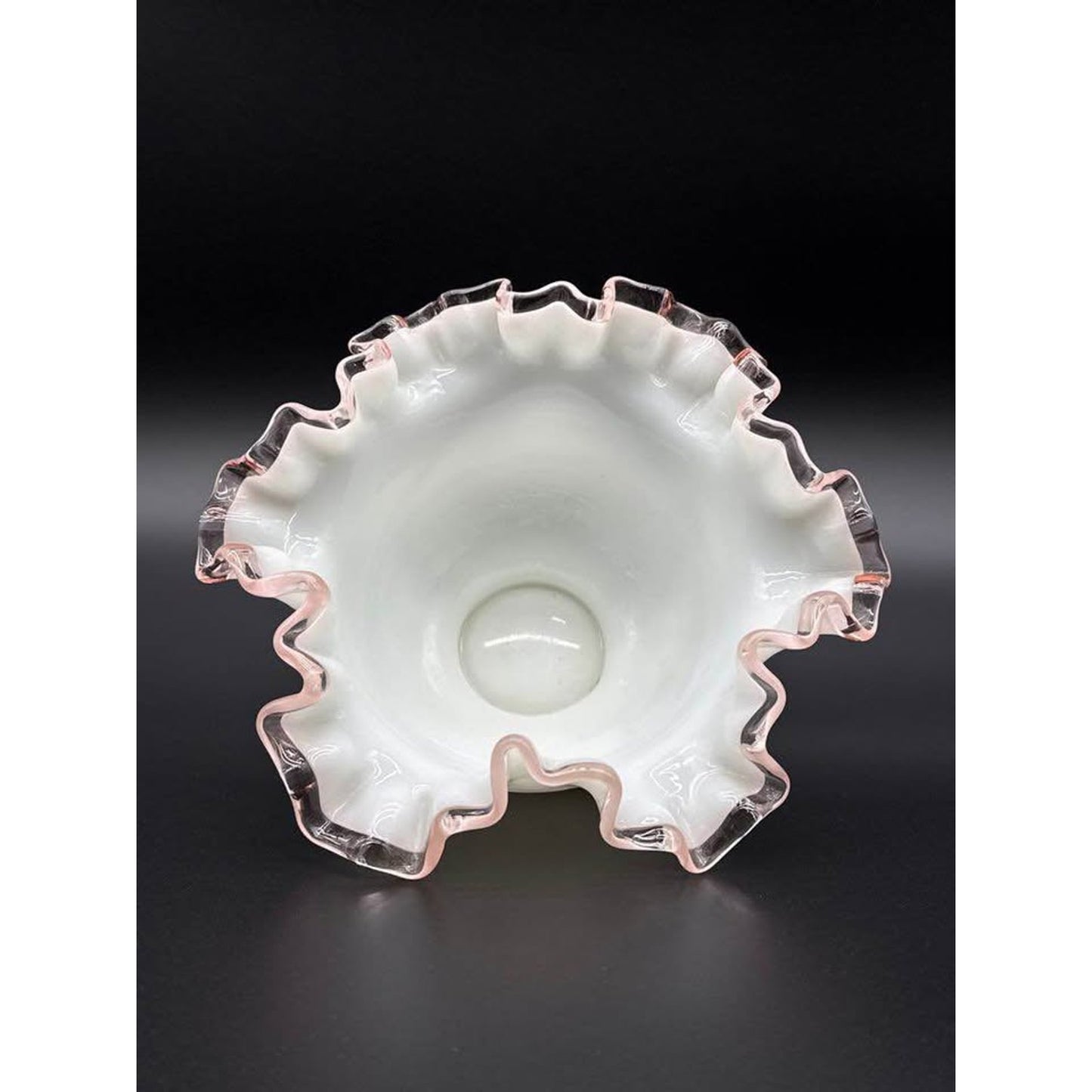 Vintage Fenton Rose Crest Bowl