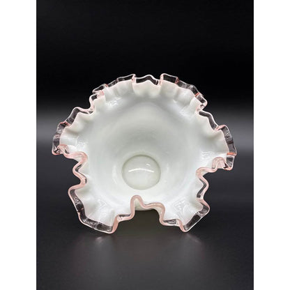 Vintage Fenton Rose Crest Bowl