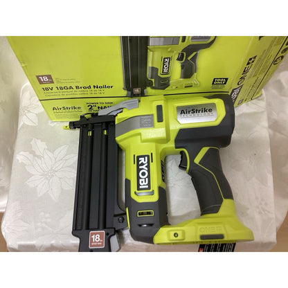 Ryobi 18V 18GA Cordless Brad Nailer Nail Gun P321 AirStrike Technology T-222