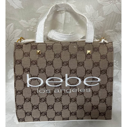 NEW bebe Talulla Small Satchel with white writing. B144