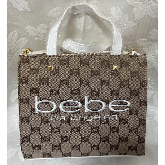 NEW bebe Talulla Small Satchel with white writing. B144