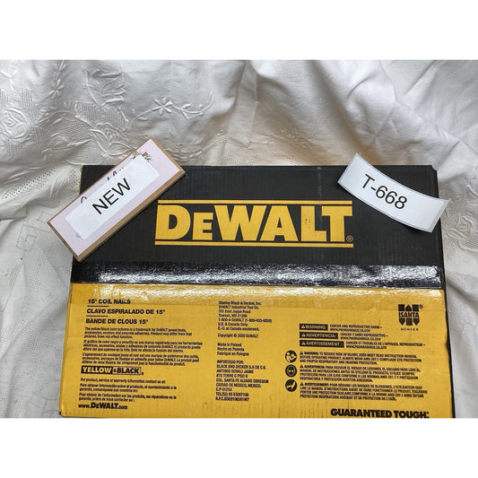 Dewalt 15* Roofing Nails New Box T-668 1 3/4 4200 Nails