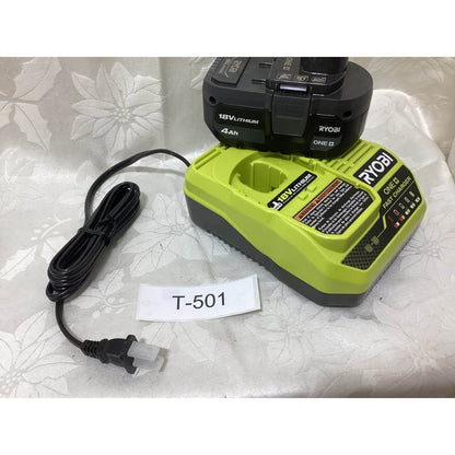 Ryobi 18V 4Ah Battery and Fast Charger T-501