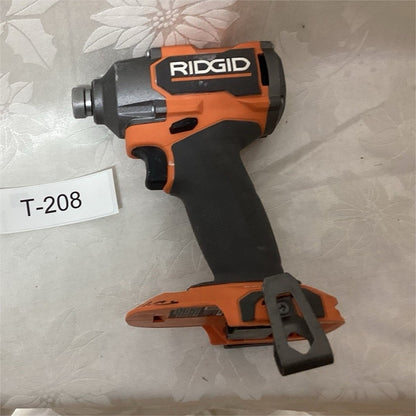 RIDGID R862311 18V Impact Driver Orange/Black 1/4 in Belt Clip Battery T-208