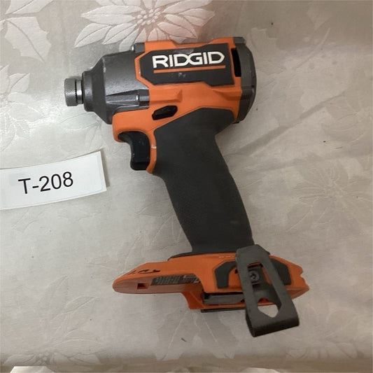 RIDGID R862311 18V Impact Driver Orange/Black 1/4 in Belt Clip Battery T-208