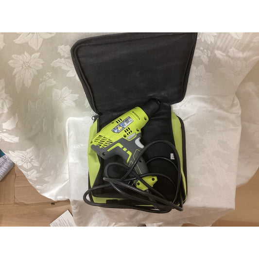 New Ryobi D43K Drill/Driver, Corded Electric, Case, Green/Black T179-2118