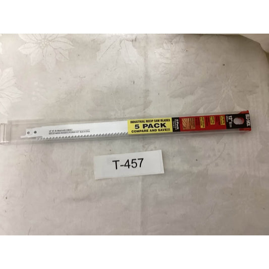 New BLU-MOL 12 inch Bi-Metal Cobalt Recip Saw Blades 5 Pack. T-457