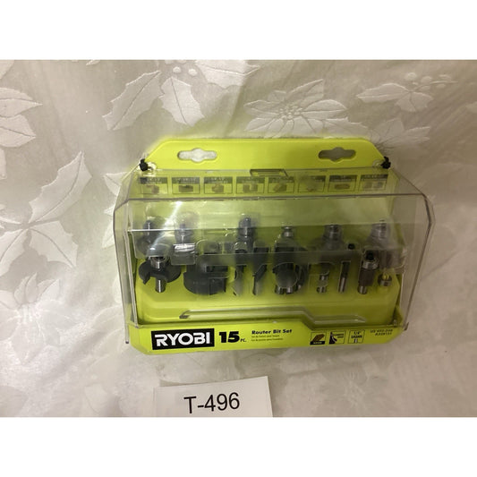 Ryobi A25R151 Router Bit Set - 15 Piece T-496