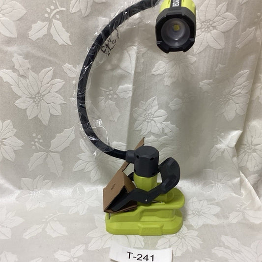 RYOBI 18V Cordless LED Clamp Work Light Flexible Gooseneck Green/Black T-241
