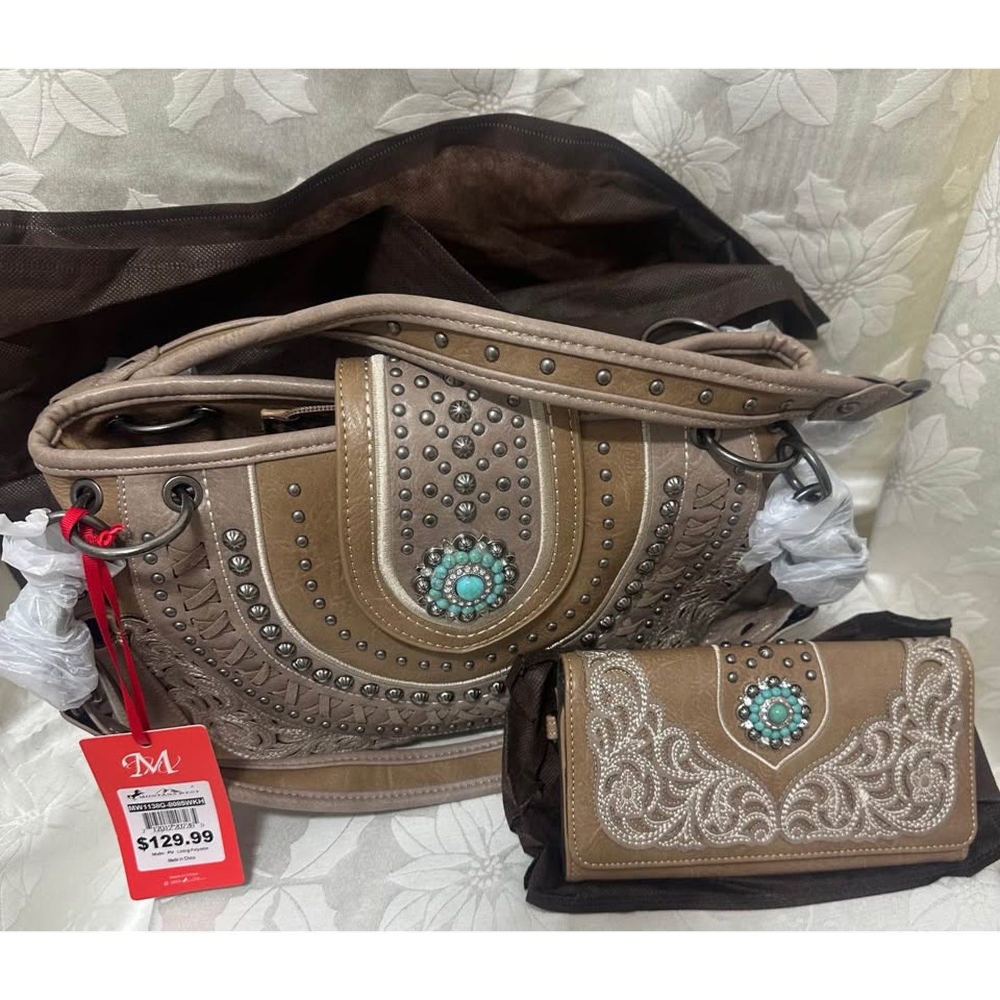 Montana West Western Handbag and Wallet Set  B-211