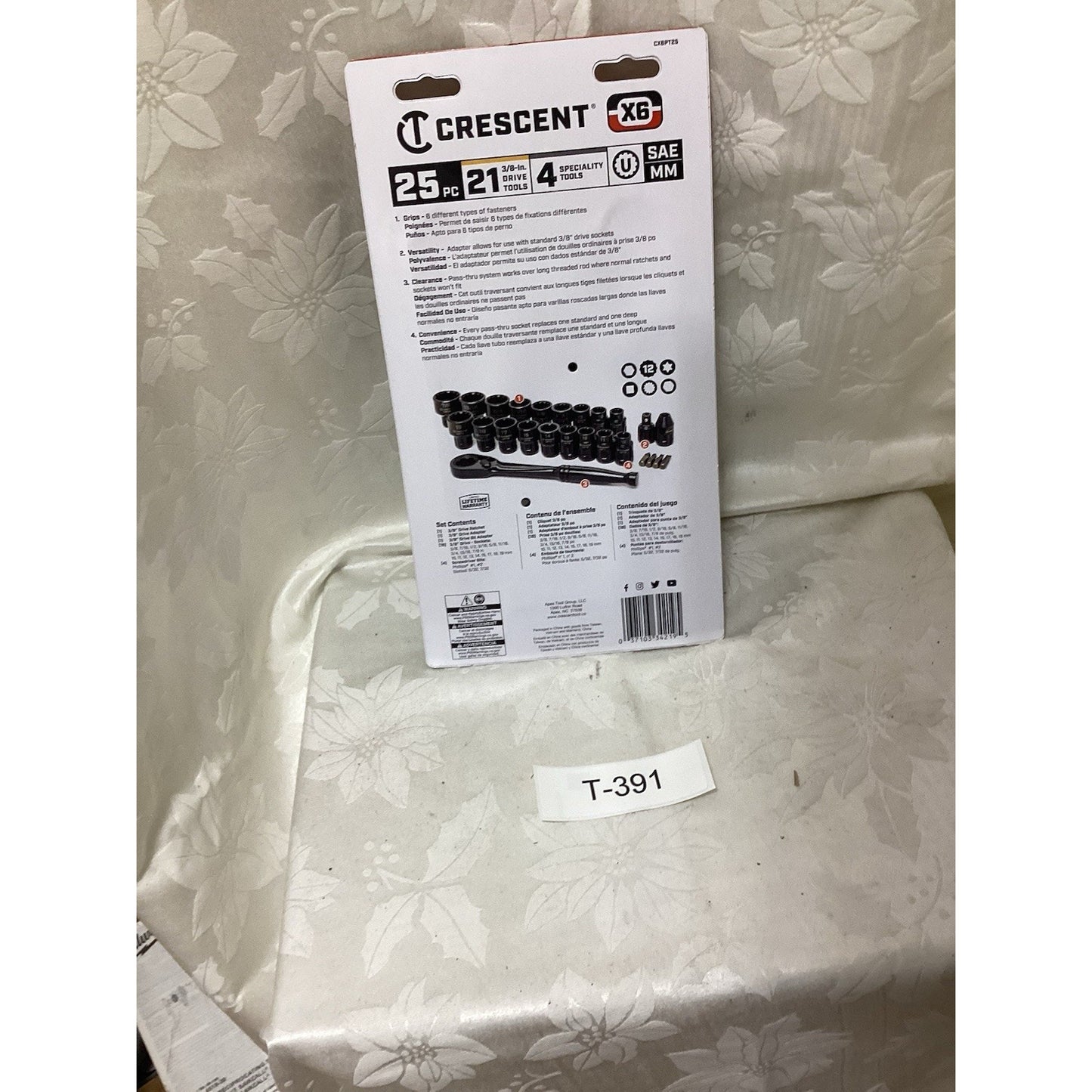 25pc Crescent Wrench Set T-391