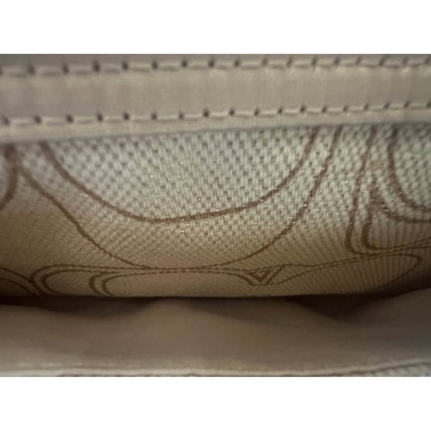 Pre-loved Coach Signature C Metallic Gold Tote Bag. B287