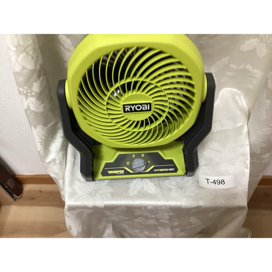 RYOBI ONE+ 18V Hybrid WHISPER 7.5 in Fan Tool-Only, Green (PCL811B) T-498