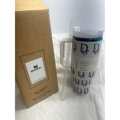 Stanley 40 oz Quencher H2.0  Dior Style Pattern New in box. B-356