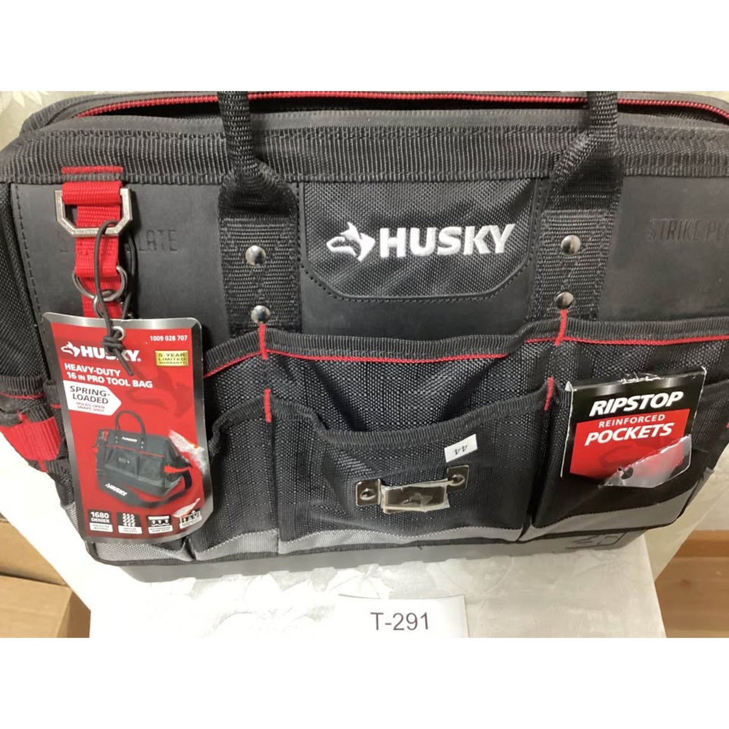 Husky 16in Heavy-Duty Pro Tool Bag New With Tags T-291