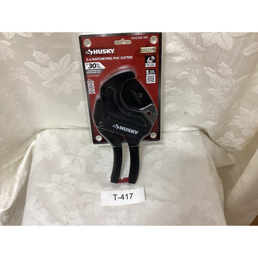 Husky 2 in Quick Release Ratcheting PVC Cutter For CPVC, PE, POLY, PP, & T-417
