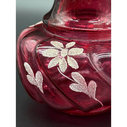 Vintage Fenton Cranberry Pitcher signed