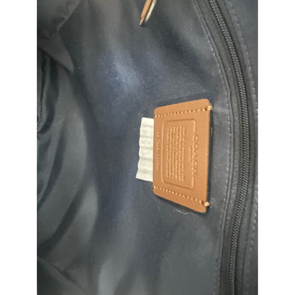 New Coach Green Monogram Backpack leather. B-286