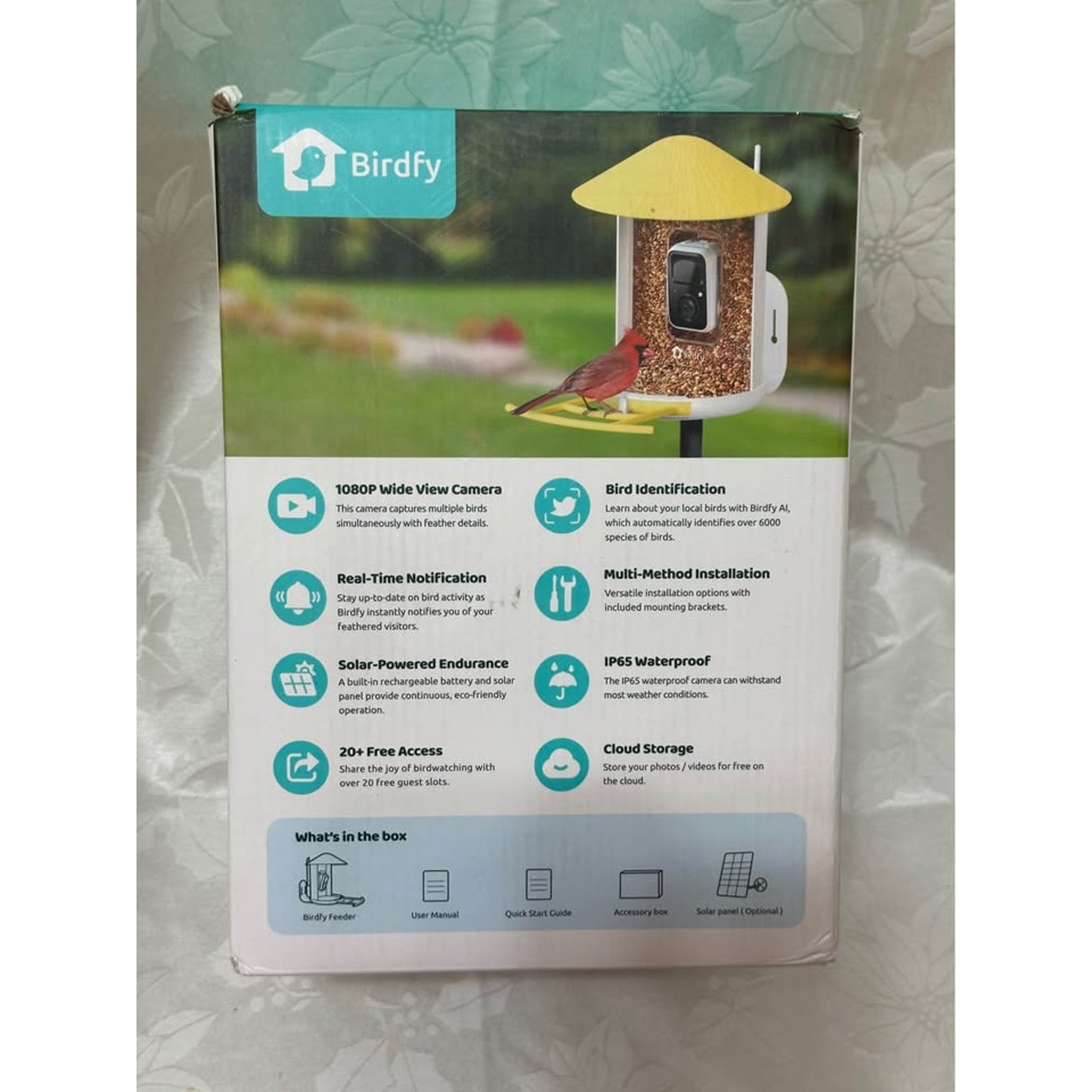 Birdfy AI Bird Feeder Camera w/ Lifetime Free AI