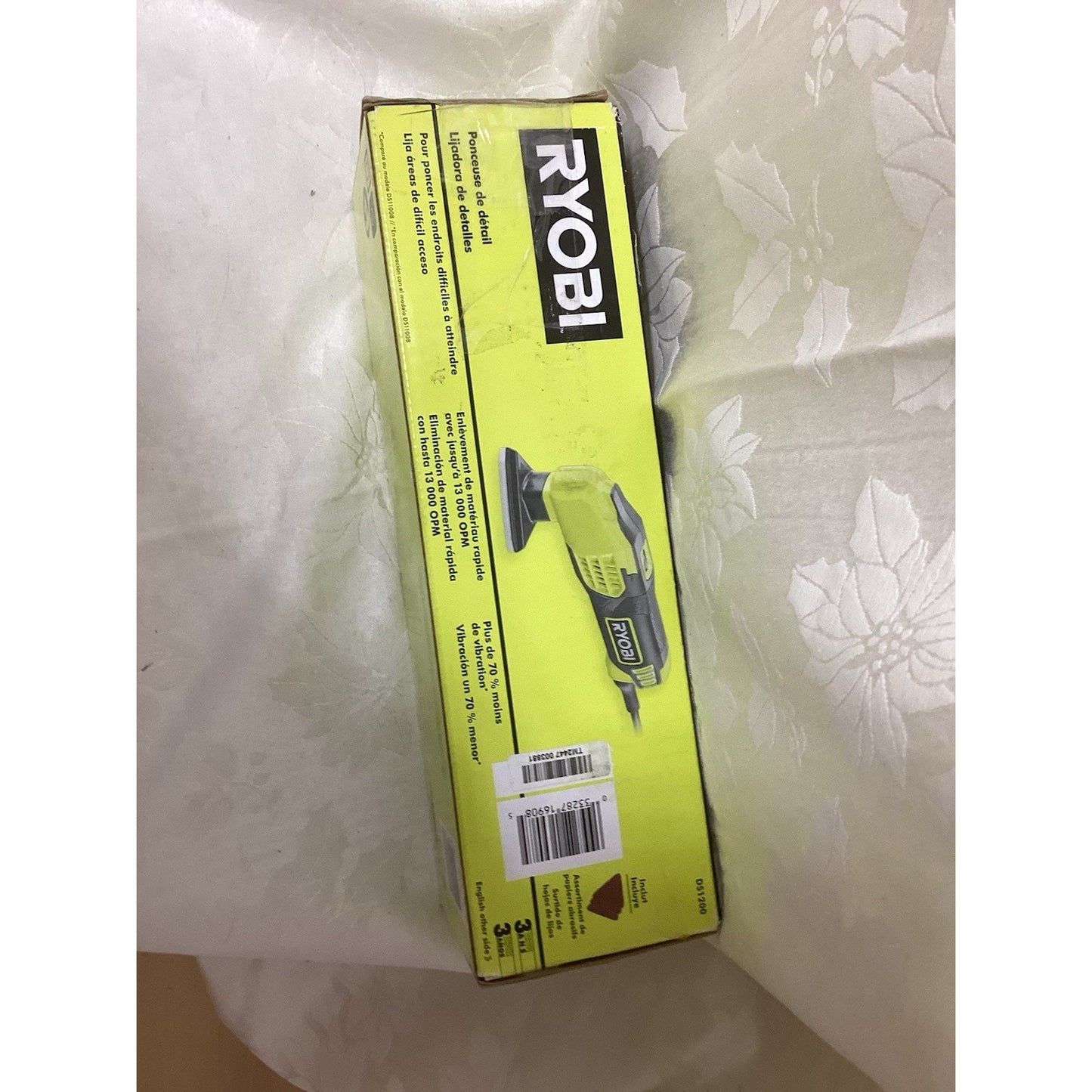Ryobi DS1200 Detail Sander Corded Electric Green Black MPN DS1200 T-184