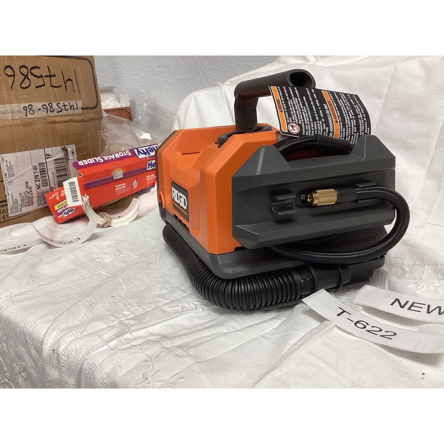Ridgid 18V Hybrid Dual Function Cordless Inflator Model R86051B * T-622