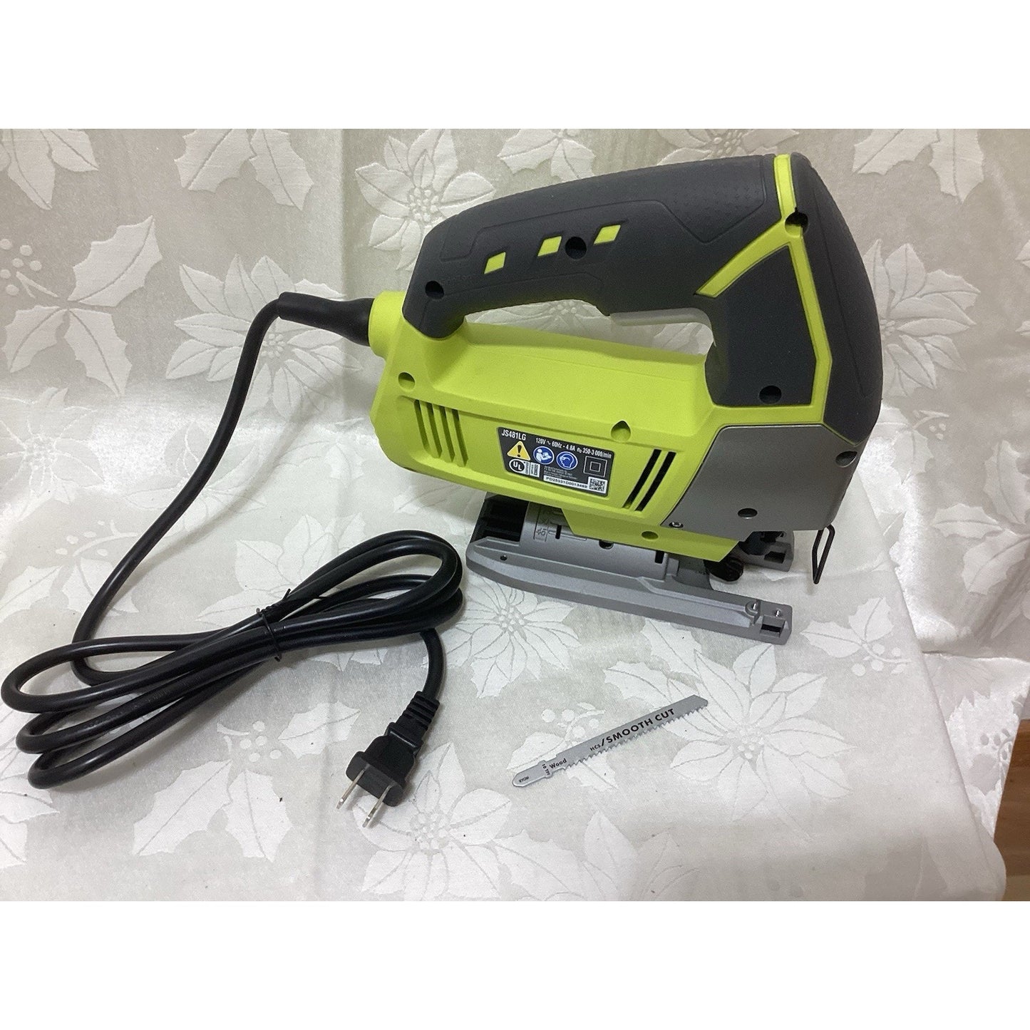 Ryobi JS481LG Corded Electric Jigsaw 120V Green/Black with Blade
