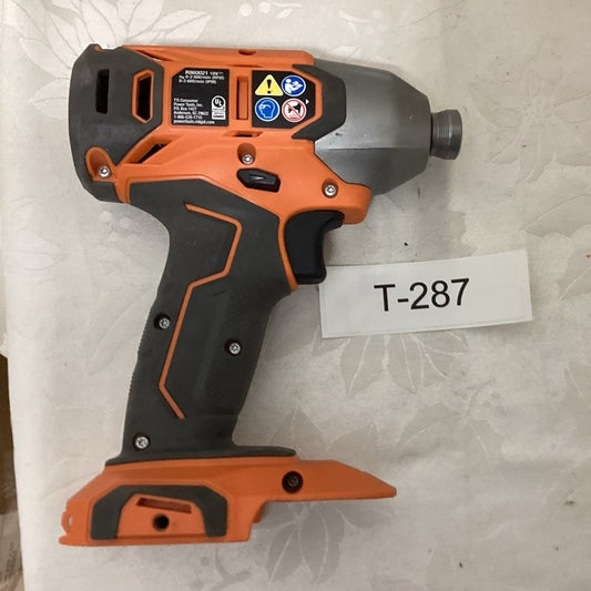 RIDGID R860021 18V Impact Driver Orange/Black/Gray Cordless Tool T-287
