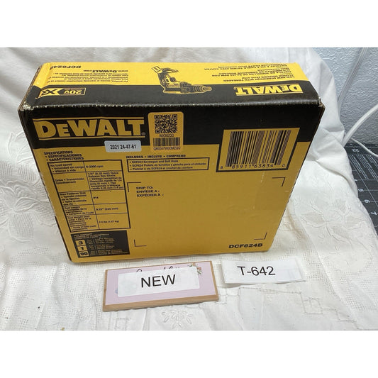 DEWALT 20V MAX XR Screw Gun with Threaded Clutch Housing DCF624B T-642