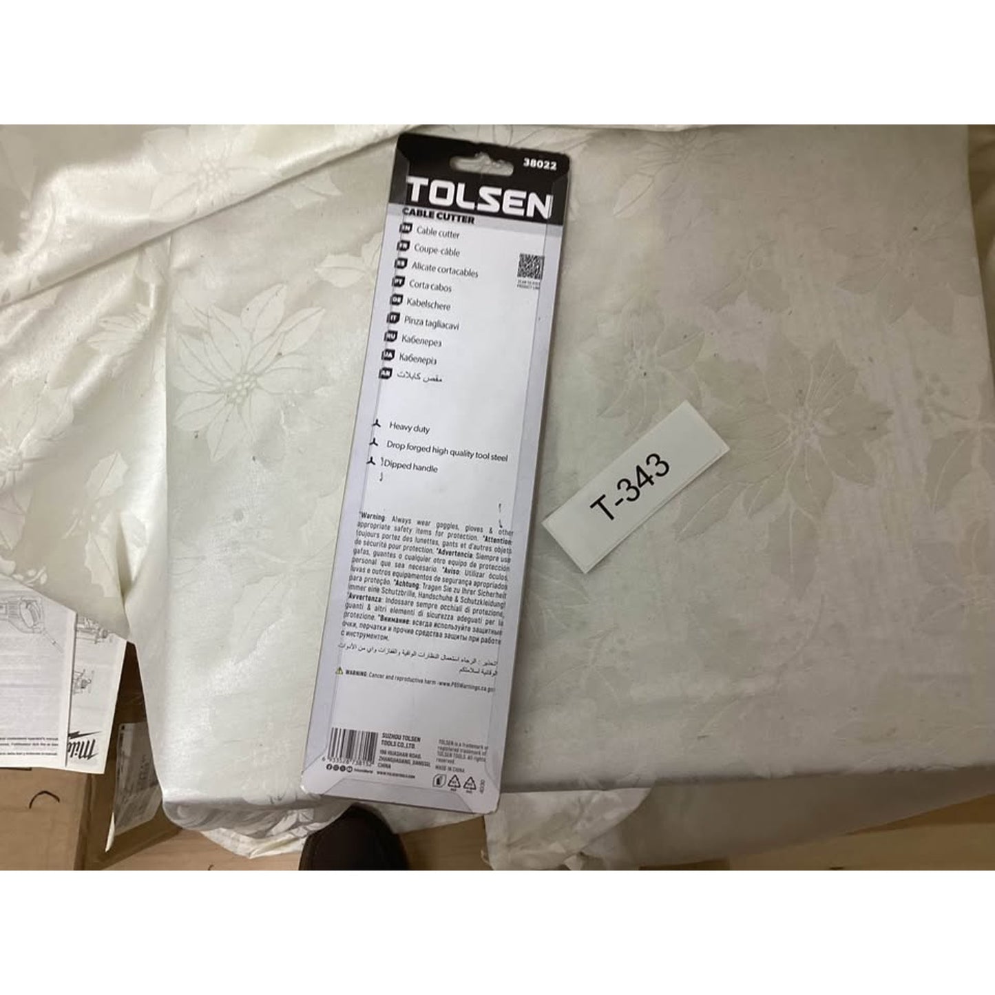 TOLSEN 38022 Cable Cutter 10 inch 250 mm Heavy Duty T-343