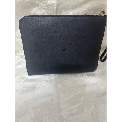 Pre-loved Kate Spade Black Saffiano Leather charge it Pouch. B-315